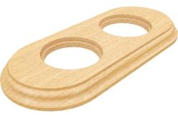 Рамка ТМ МЕЗОНИНЪ Лахта Сенатъ 2 поста бук натуральный GE70842-25