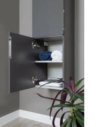 Пенал AQUANET Алвита L антрацит 35*157,6 см 