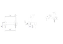 Гигиенический комплект RUSH Melos встраиваемый SUS1101-99