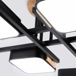 Люстра AMBRELLA Comfort FL4890/8 BK/WD Черный