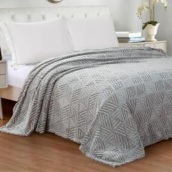 Плед CLEO Bamboo Геометрия Серый 200*220 см