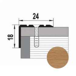 Профиль угловой ЛУКА ПУ 03 Бук натуральный 083 н 1,8 м