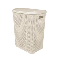 Корзина д/белья Melange 63л, молочный туман /Пластик Репаблик/Plast Team/