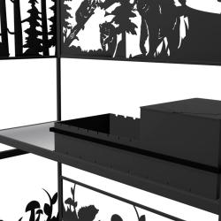 Мангал Медведи лайт 1100*450*2280 мм