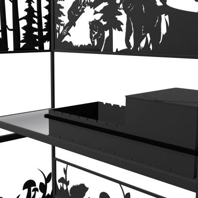 Мангал Медведи лайт 1100*450*2280 мм