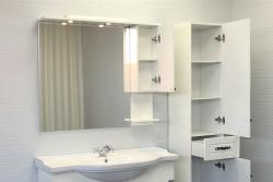 Зеркальный шкаф COMFORTY Севилья 100*82 см