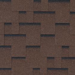 Гибкая черепица ROOFSHIELD Family light Модерн Коричневый с оттенением