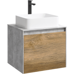 Корпус к тумбе AQWELLA Mobi 60 бетон светлый