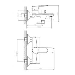 Смеситель для ванны TOKITO Kudzi 887645