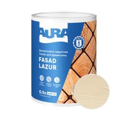 Лазурь декоративно-защитная AURA Fasad Lazur Слоновая кость 0,9 л