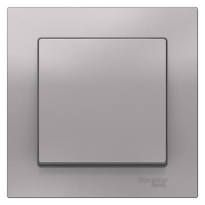 Выключатель SYSTEME ELECTRIC Atlas design 1 клавиша алюминий ATN000312