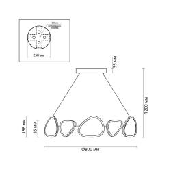 Люстра ODEON Kumiko 5611/99L Белый