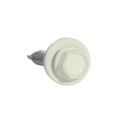 Саморез для кровельных материалов DAXMER сверло RAL 9010 белый 4,8*29 мм