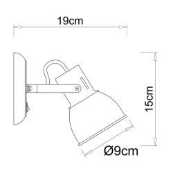 Спот ARTE LAMP Jovi A1677AP-1GO Золотистый, черный