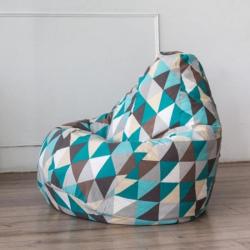 Кресло-мешок DREAMBAG Изумрудные грани Мультиколор 110*150 см