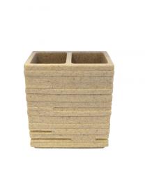 Стакан для зубных щеток RIDDER Brick бежевый