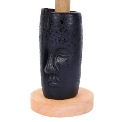 Настольная лампа ODEON Visiona 8209/1T Черный, дерево