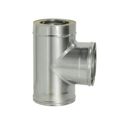 Тройник-сэндвич ДЫМОК AISI 439 90° 0,5 мм 115/200 мм