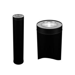 Дымоход-сэндвич FERRUM Blackside Cerablanket AISI 430 0,8 мм 0,5 м 115/200 мм