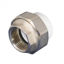 Муфта ПП FORMUL полипропилен комбинированная разъемная 25 мм 3/4" ВР