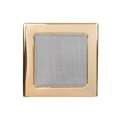 Решетка каминная KRATKI золото 170*170 мм