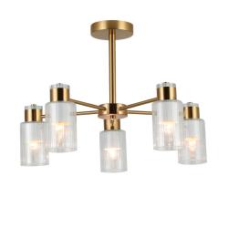 Люстра ЛАЙТ СФЕРА 74589/5 Antique brass+white Латунь