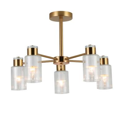 Люстра ЛАЙТ СФЕРА 74589/5 Antique brass+white Латунь