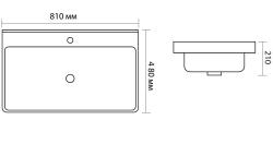 Тумба с раковиной AQUANET Вега 80 мисти грин