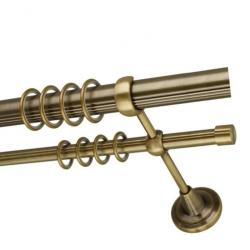 Карниз двухрядный DDA гладкий Антик 2,4 м