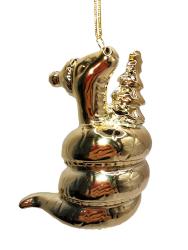 Елочное украшение MAGIC TIME Змея с елкой 5,5*8,3*4,5 см