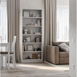 Стеллаж ШВЕДСКИЙ СТАНДАРТ Варма 80 Белый 780*1980*280 мм S00357