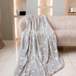 Плед CASA CONFORTE Stella Космос Серый 150*200 см