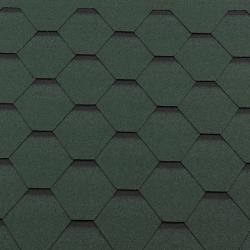 Гибкая черепица ROOFSHIELD Classic Стандарт Зеленый с оттенением