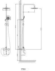 Душевая система OMEGA Н7701 