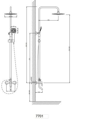 Душевая система OMEGA Н7701 