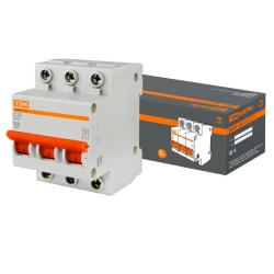 Автоматический выключатель TDM ВА47-63 3Р 25 А С 4,5 кА
