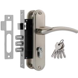 Замок врезной НОРА-М 796А Матовый никель