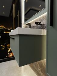 Тумба с раковиной LA FENICE Elba 100 серо-зеленый 