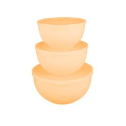 Набор мисок с крышками, 3шт, 2л, 3л, 5л /Полимербыт/