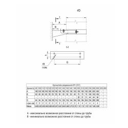 Кронштейн FERRUM AISI 430 1 мм 160 мм