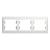 Рамка SYSTEME ELECTRIC Glossa 3 поста горизонтальная жемчуг GSL000603