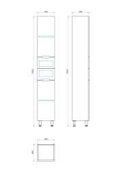 Пенал КАКСА-А Моника 30*190 см