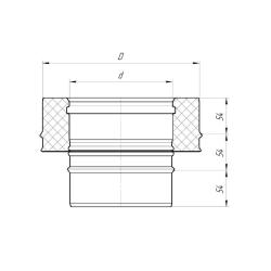 Старт-сэндвич ДЫМОК AISI 439 0,8 мм 115/200 мм