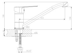 Смеситель для кухни VODA Splash SPL05