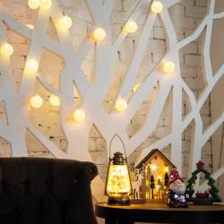 Гирлянда Нить NEON-NIGHT Тайские фонарики Пломбир 1 режим теплый белый 1,5 м 303-077