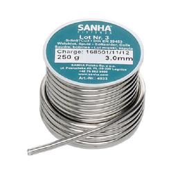 Припой SANHA для меди S-Sn97Cu3 мягкий 250 г