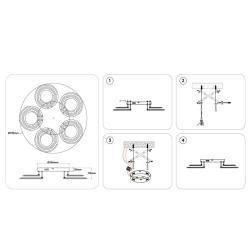 Люстра AMBRELLA Acrylica FA8944/5+5 WH Белый