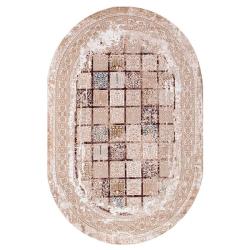 Ковер QUANTUM 03004B BROWN/BRO овал размер 1,95*2,9 м