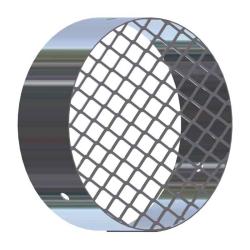 Решетка защитная на воздухозаборник 80 мм 