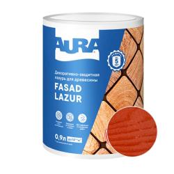 Лазурь декоративно-защитная AURA Fasad Lazur Махагон 0,9 л